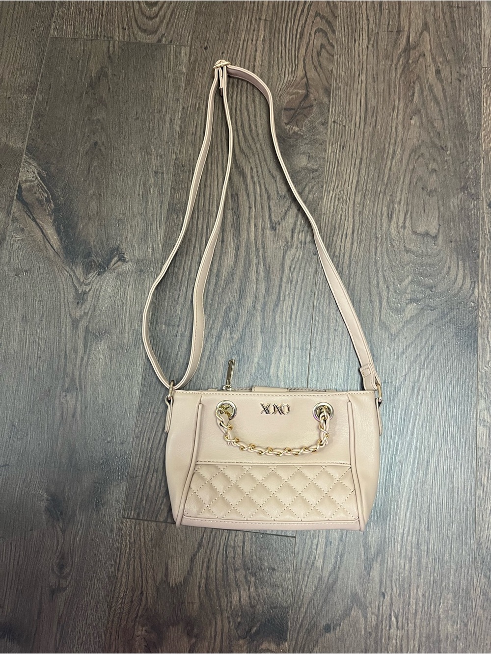 Little Girls XOXO Quilted Chain Detail Crossbody Bag Purse